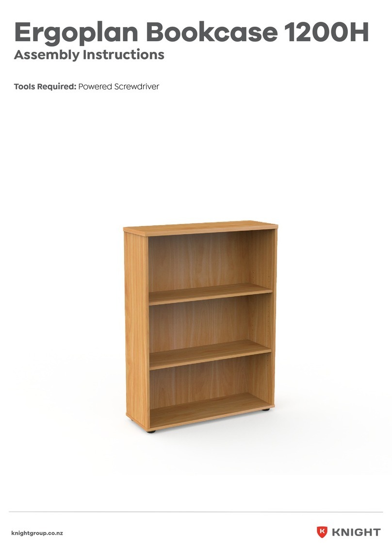 Knight Ergoplan Bookcase 1200H User manual Knight Ergoplan Bookcase 1200H User manual