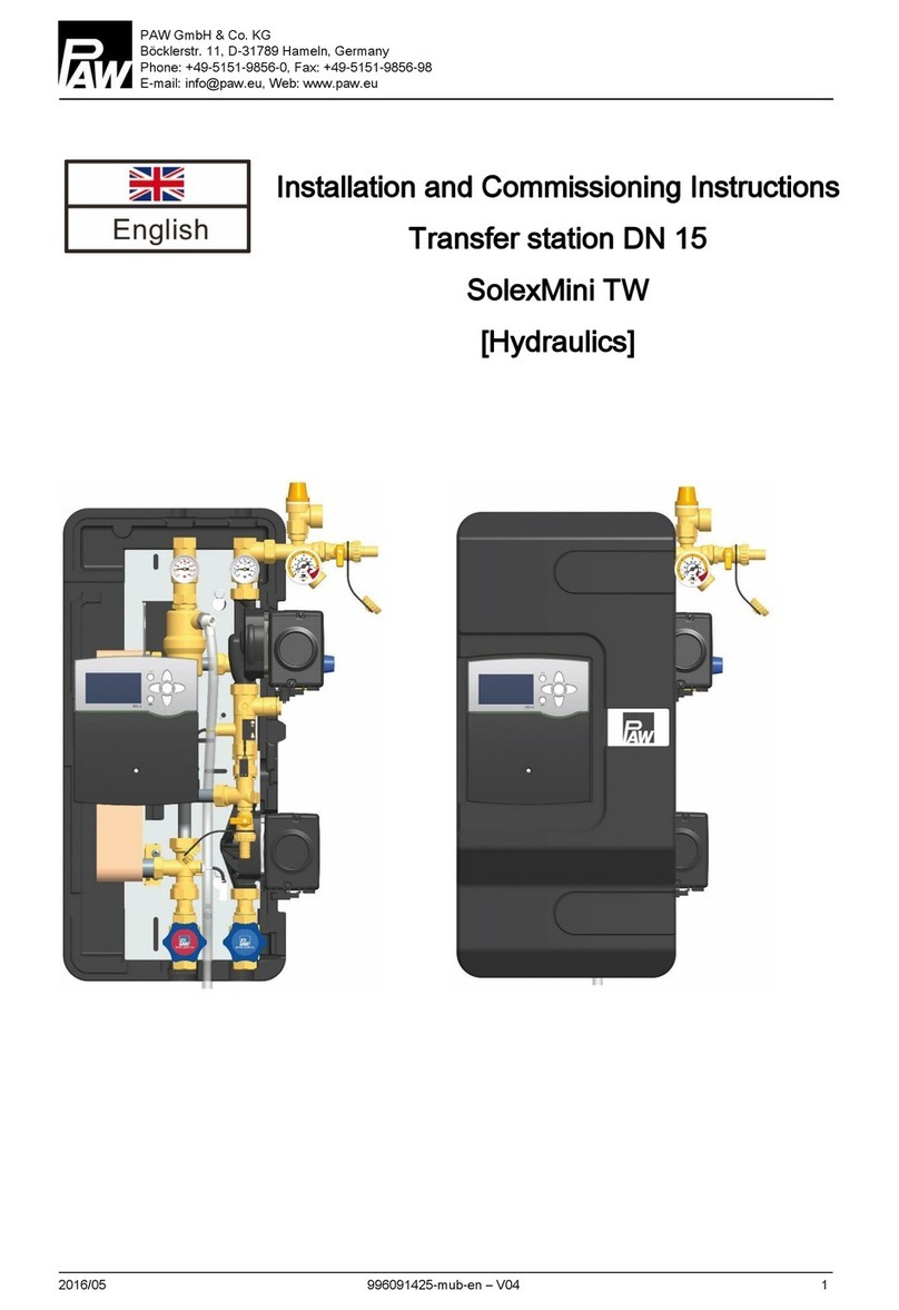 PAW SolexMini TW Installation and operation manual
