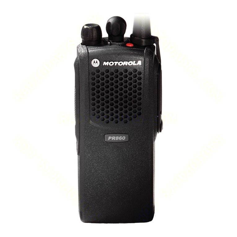 Motorola PR860 User manual