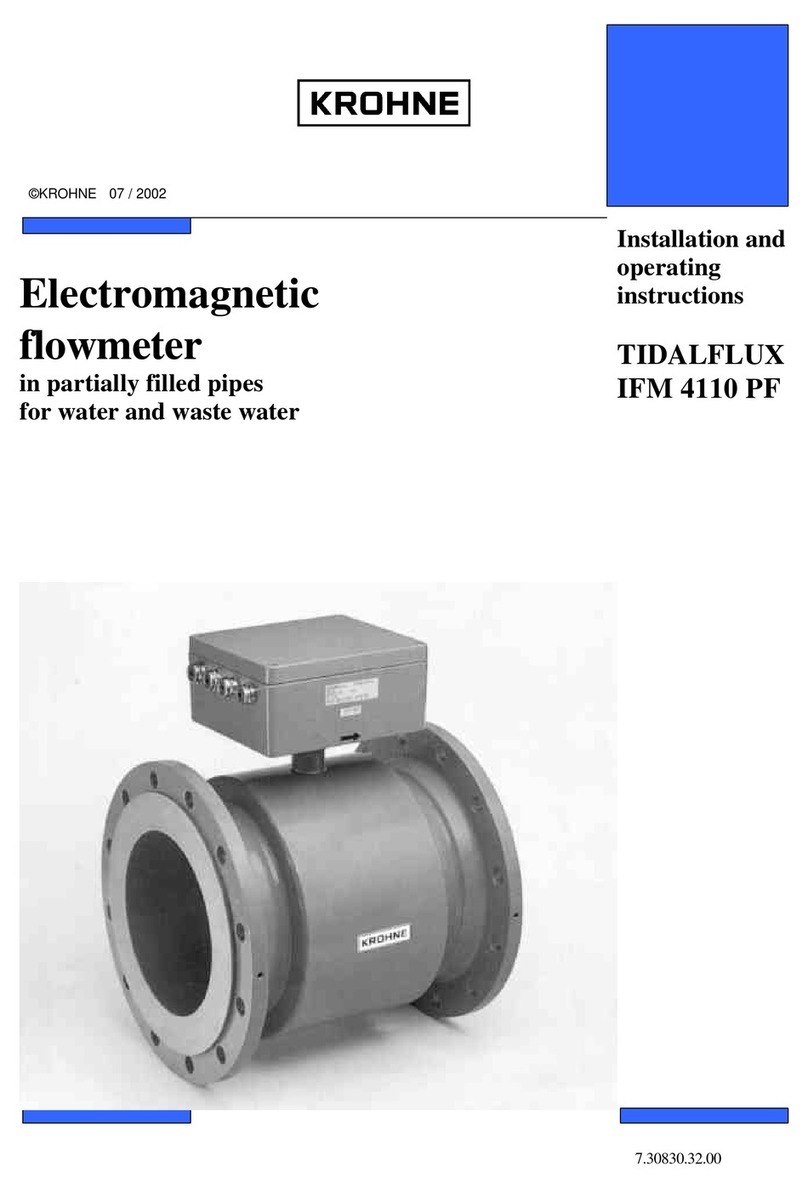 KROHNE TIDALFLUX IFM 4110 PF Installation and operating instructions