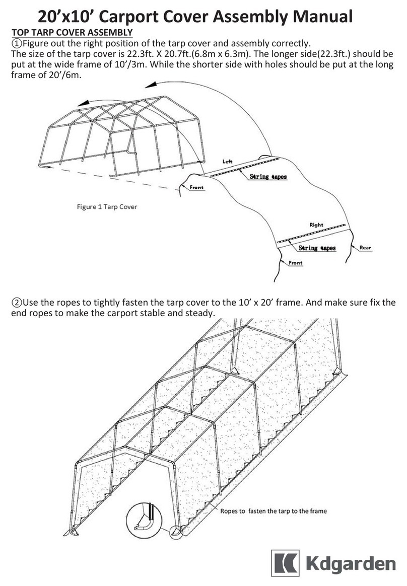 kdgarden Carport Assembly manual