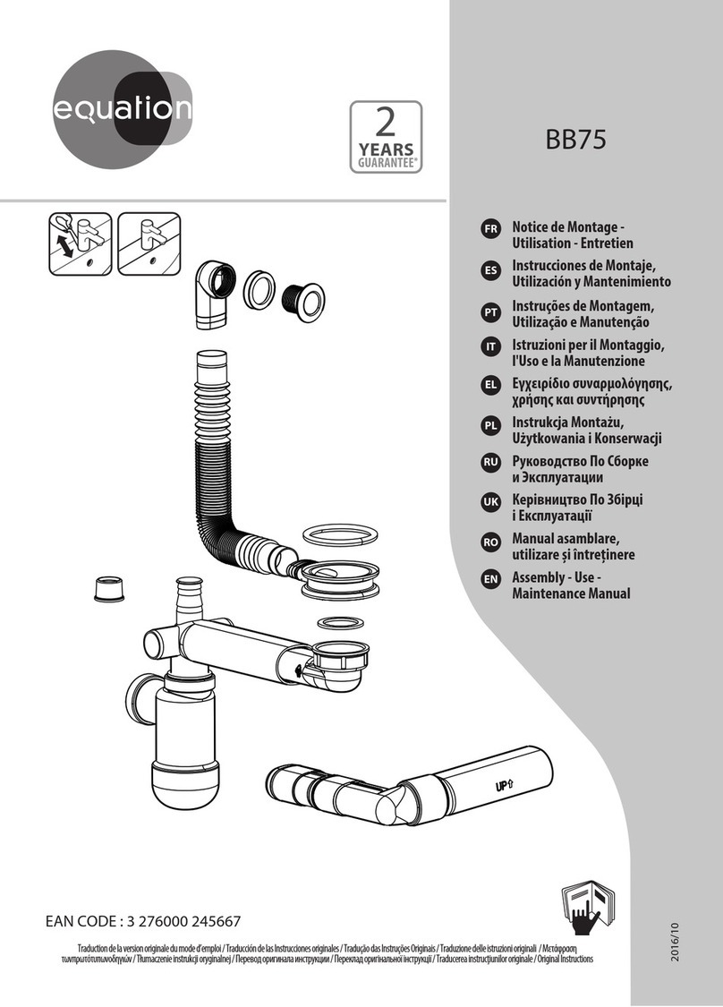 EQUATION BB75 Assembly, Use, Maintenance Manual EQUATION BB75 Assembly, Use, Maintenance Manual