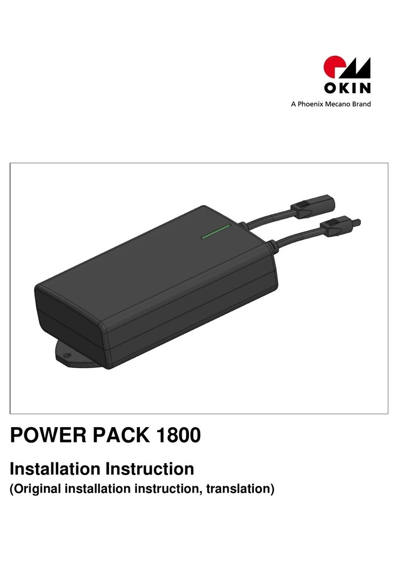 Phoenix Mecano Okin POWER PACK 1800 User manual