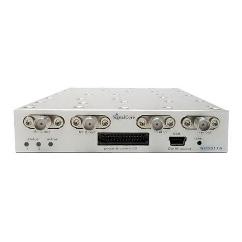 SIGNALCORE SC5511A Operating & programming manual SIGNALCORE SC5511A Operating & programming manual