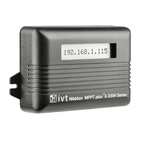 IVT Webbox LCD operating instructions