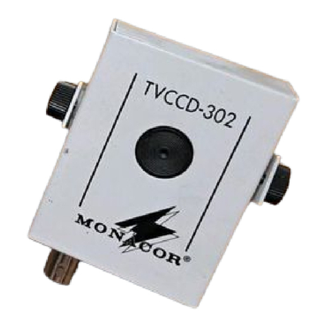 Monacor TVCCD-302 User manual