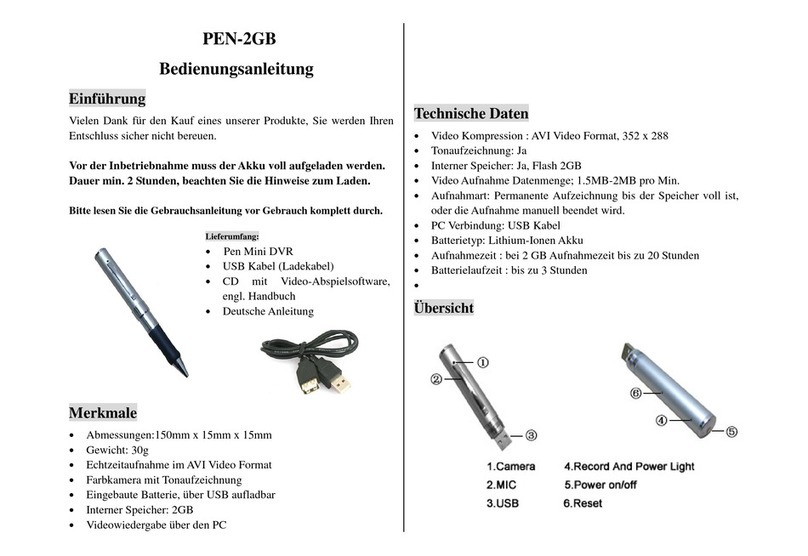 Monacor PEN-2GB user manual