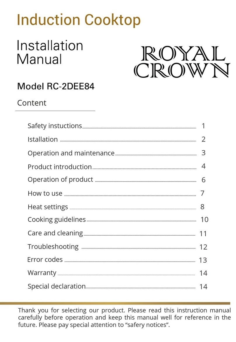Royal Crown RC-2DEE84 installation manual