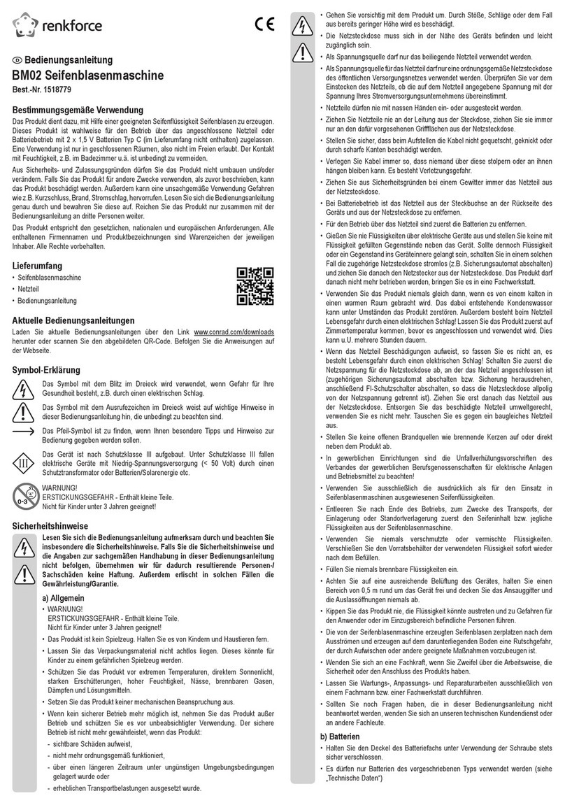 Renkforce BM02 User manual