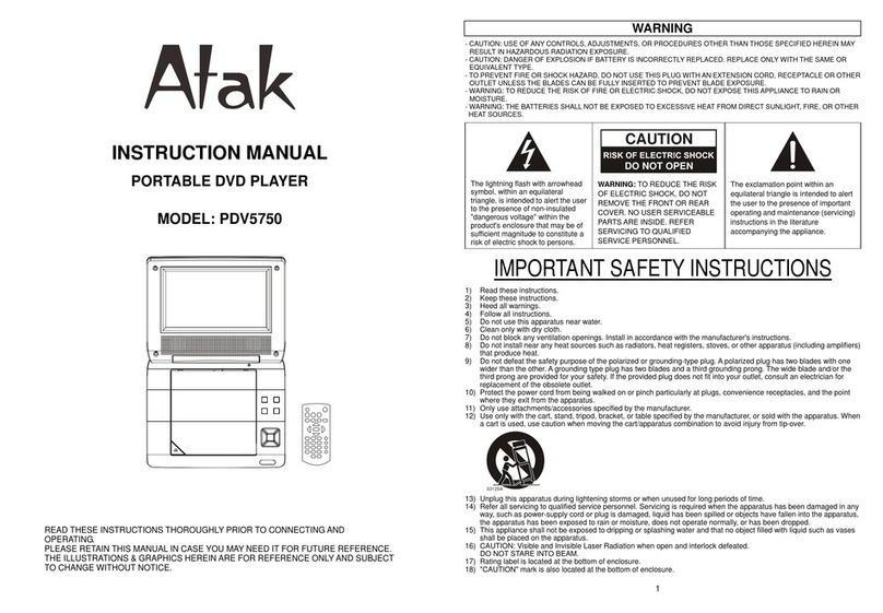 Atak PDV5750 instruction manual