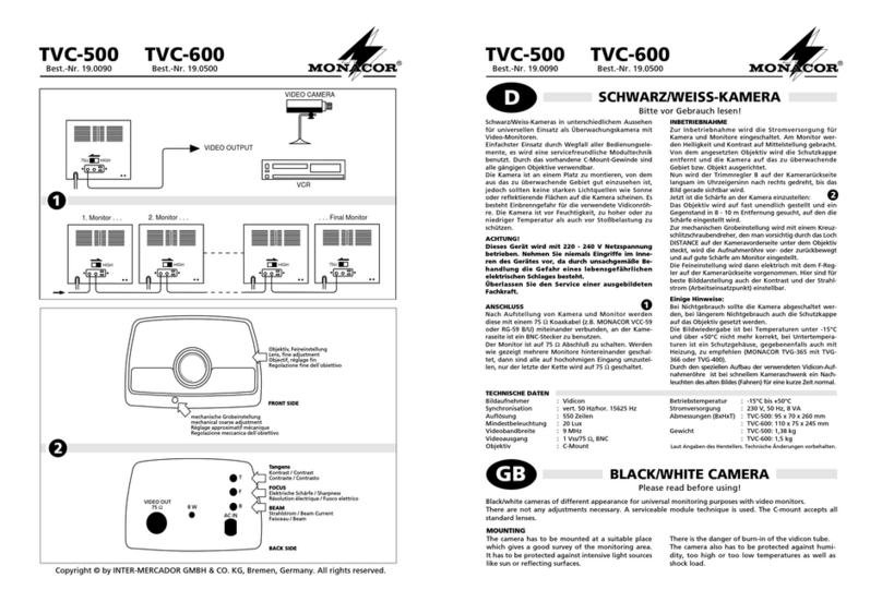 Monacor TVC-500 manual