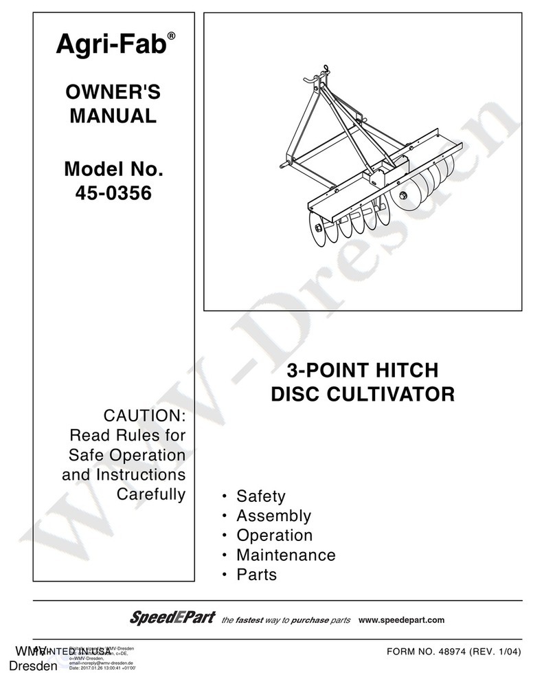 SpeedEPart Agri-Fab 45-0356 owner's manual