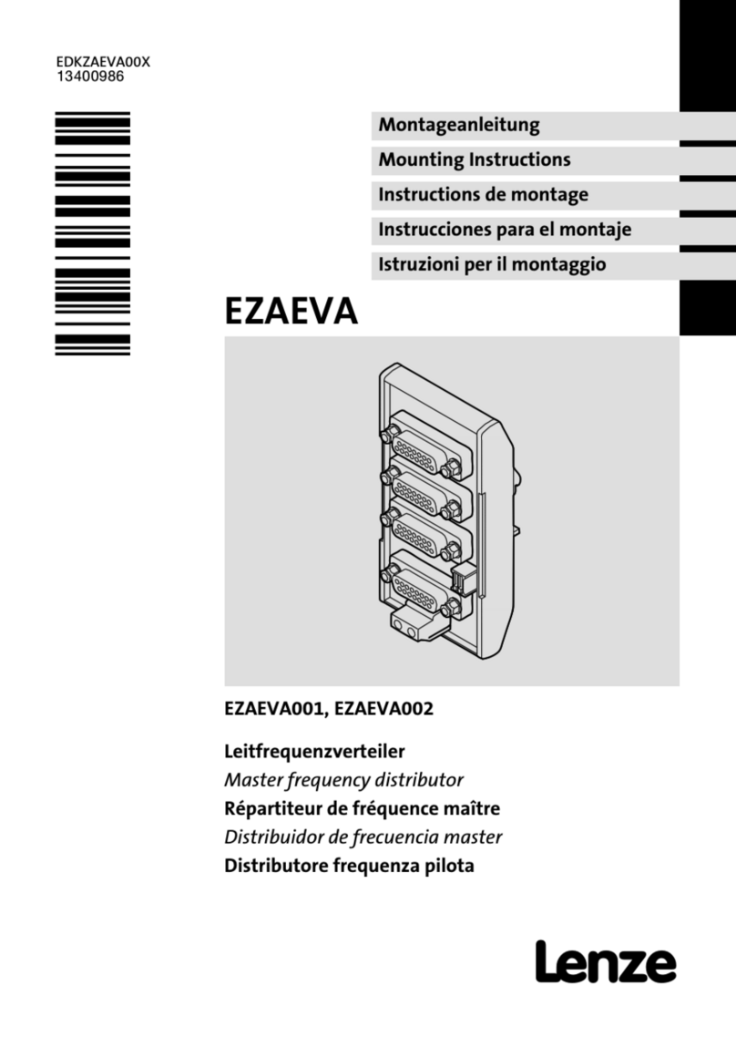 Lenze EZAEVA Series Mounting instructions