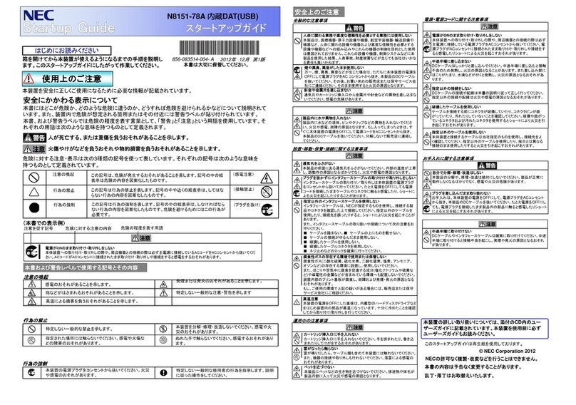 NEC N8151-78A User guide