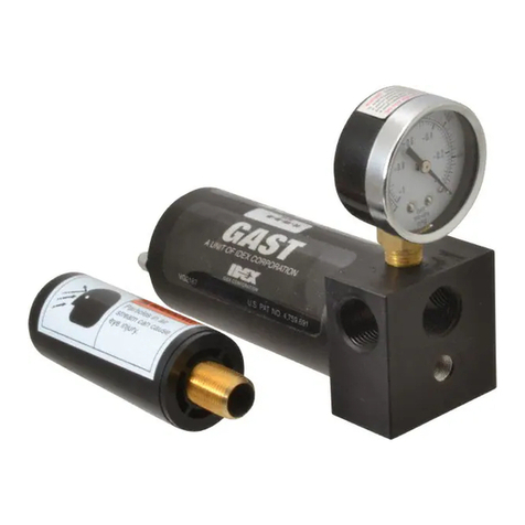 Idex Gast VG-007-00-00 Installation & operation instructions