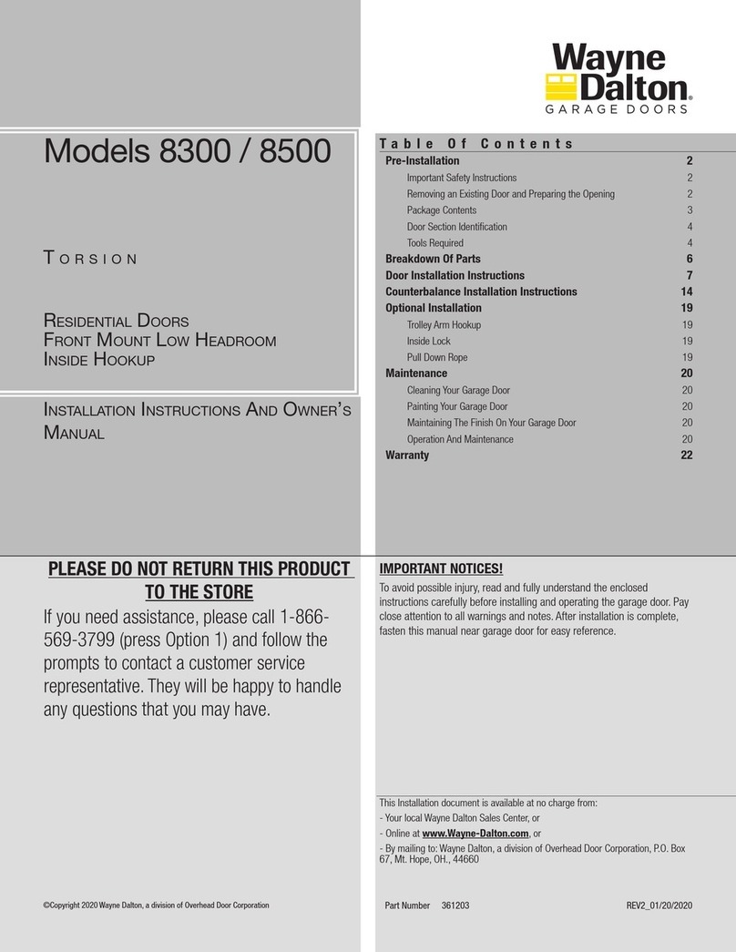 Wayne-Dalton 8300 Quick start guide