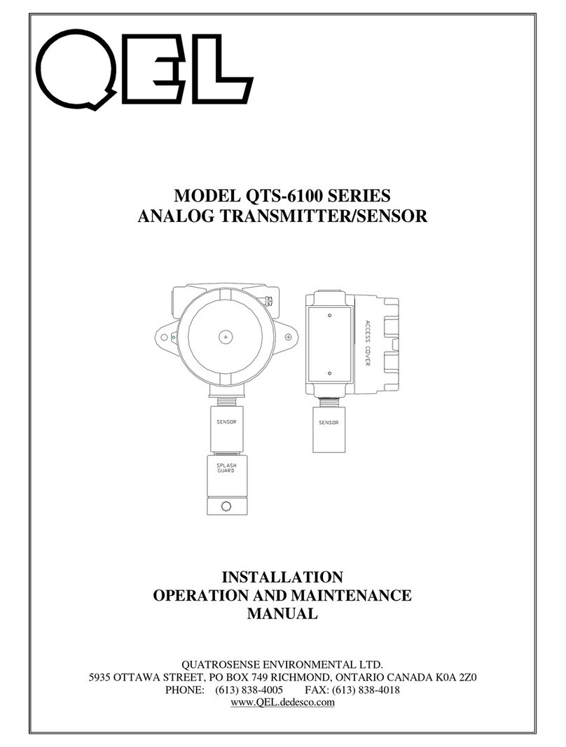 Qel QTS-6100 Series Installation, operation and maintenance manual