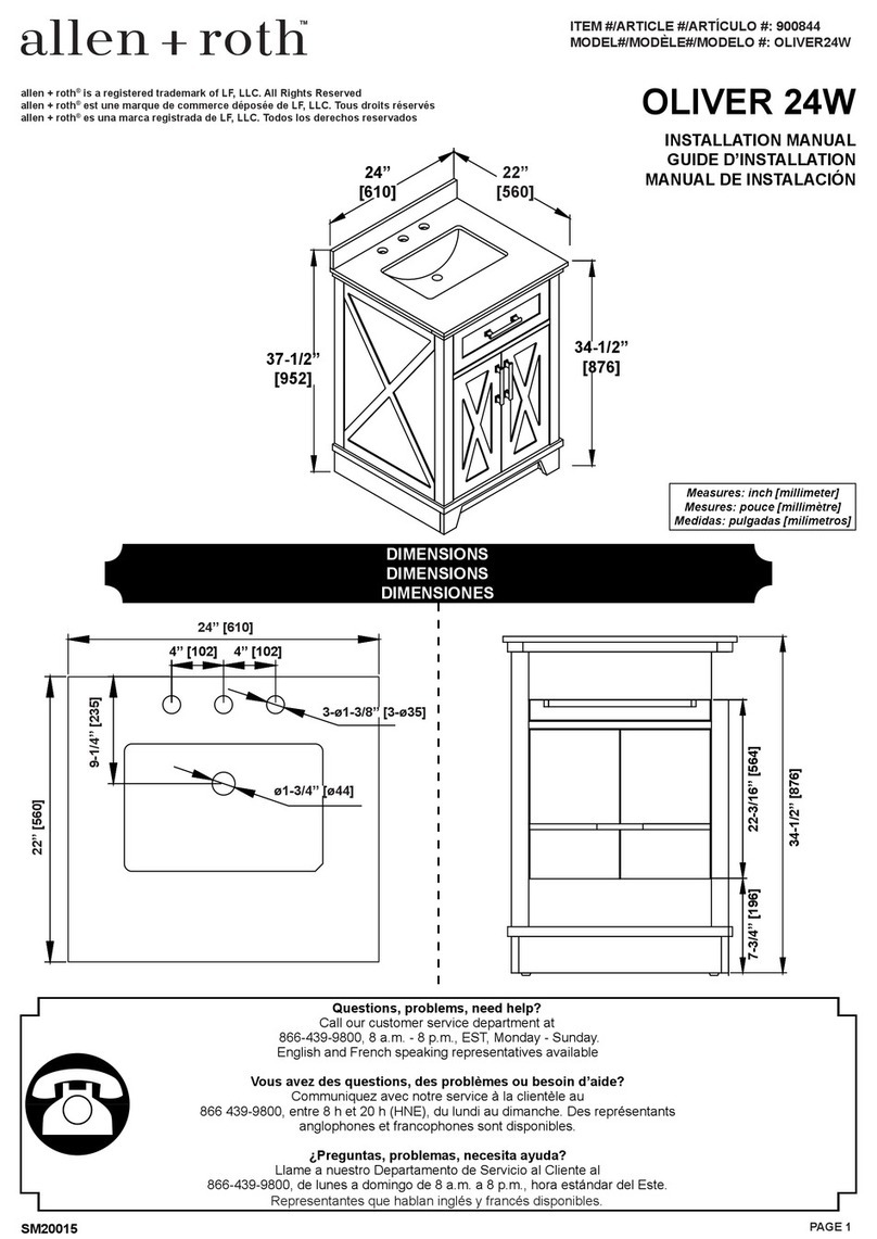 LF Allen + Roth OLIVER 24W 900844 User manual LF Allen + Roth OLIVER 24W 900844 User manual