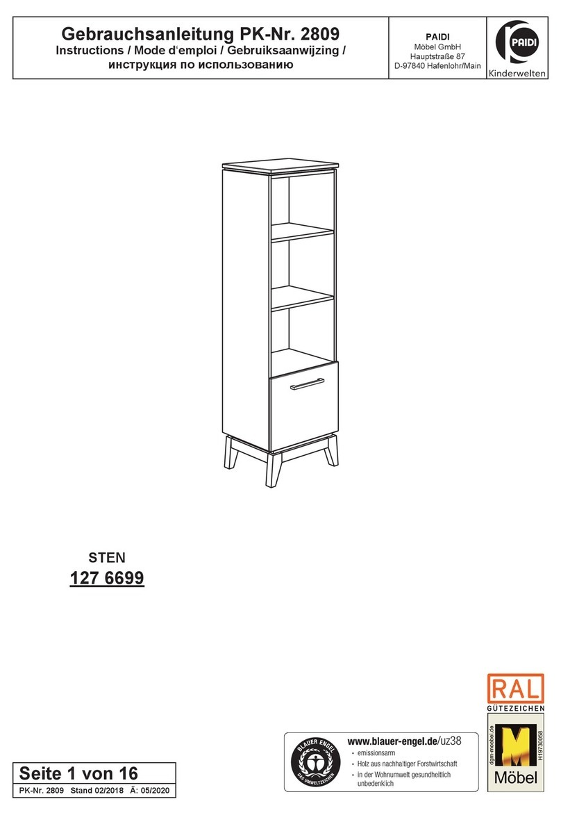 PAIDI STEN 127 6699 User manual