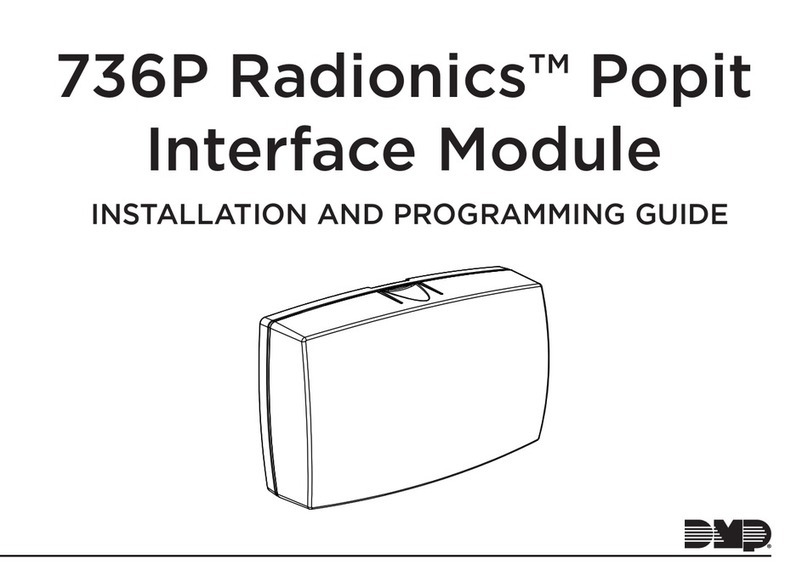 DMP Electronics 736P Radionics Installation guide