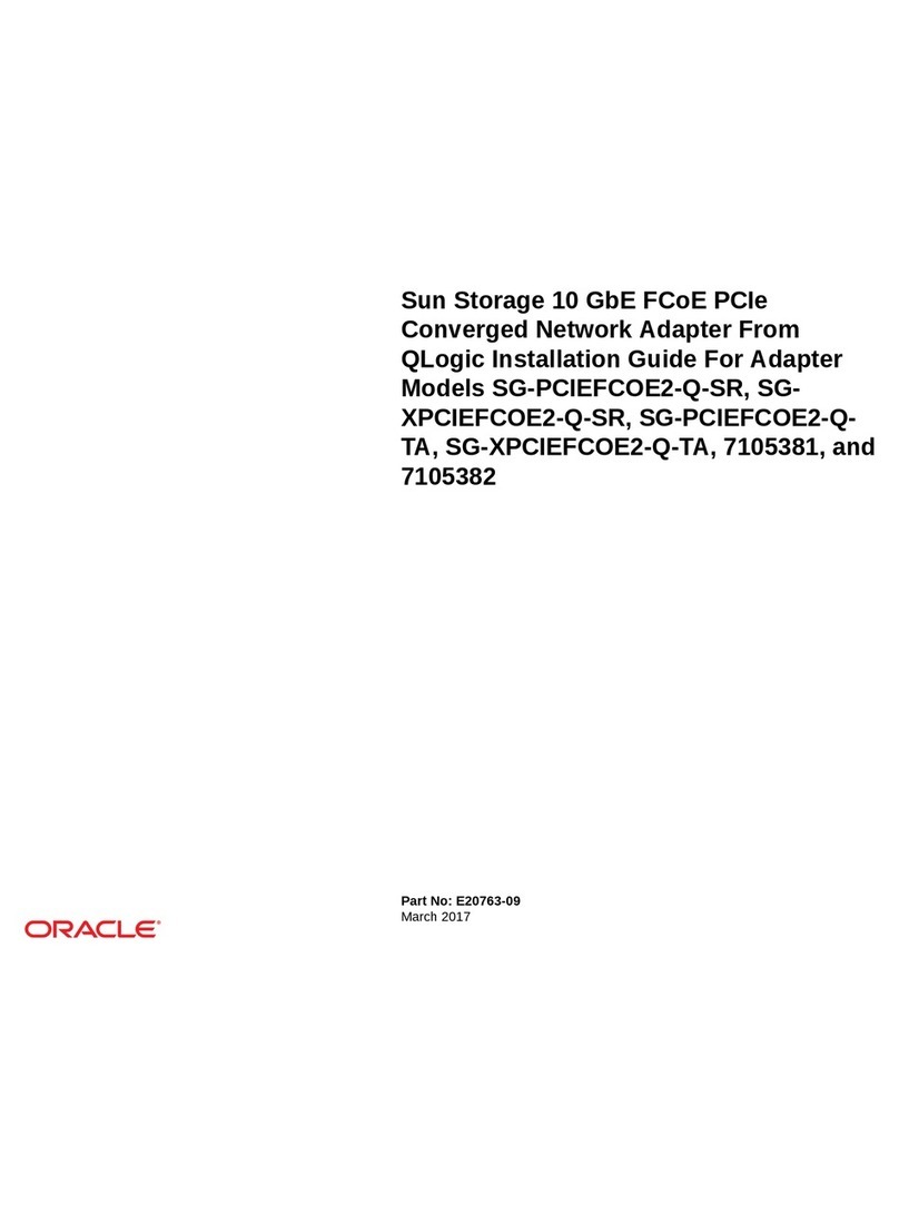Oracle SG-PCIEFCOE2-Q-SR User manual