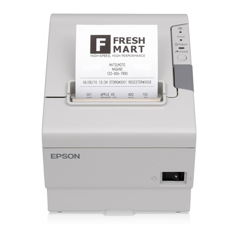 Epson TM-T88 Series Use and care manual