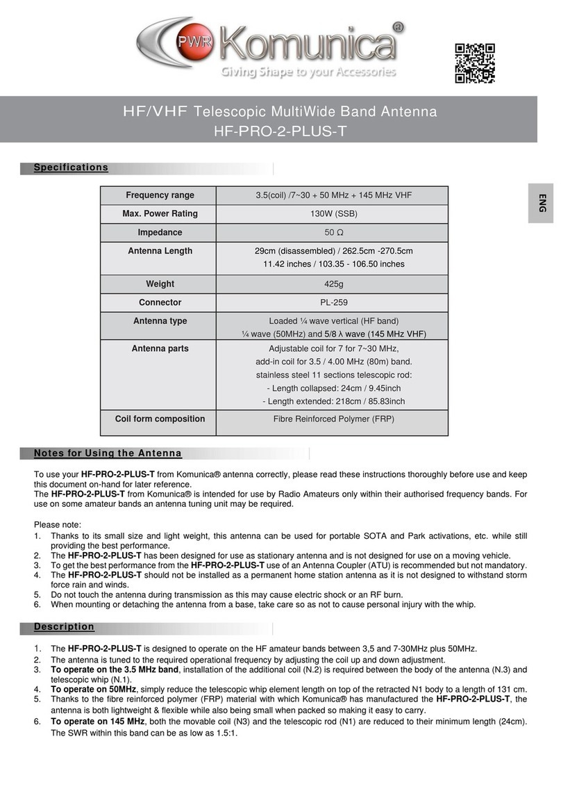 Komunica HF-PRO-2-PLUS-T manual