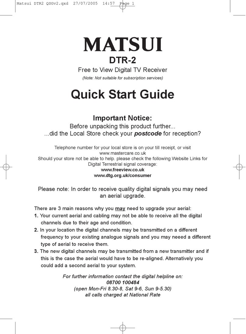 Matsui DTR-2 quick start guide