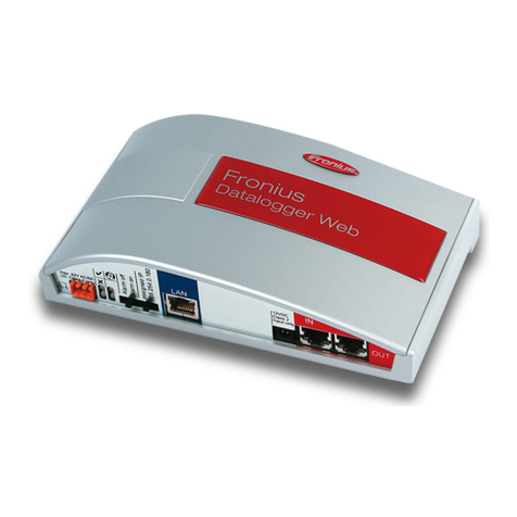 FRO­NIUS Datalogger Web operating instructions