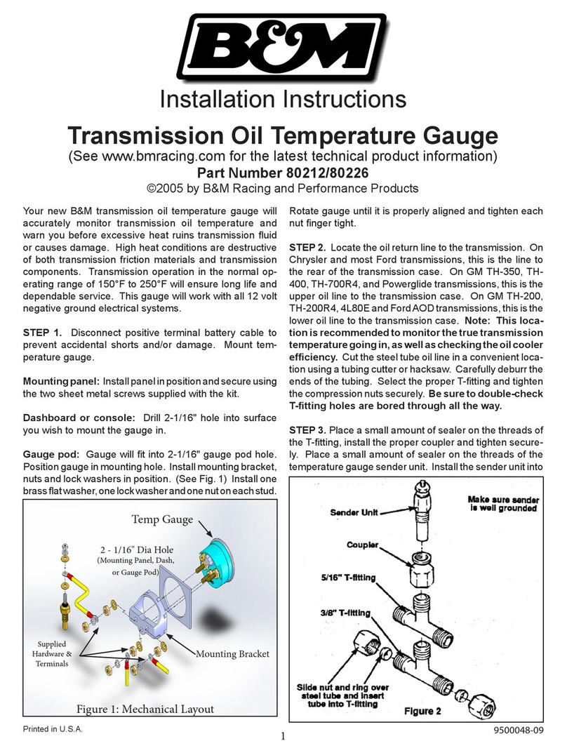B&M 80212 installation instructions