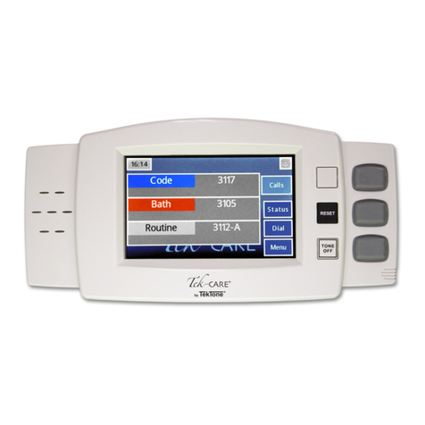 TekTone Tek-CARE120 Installation and operation manual TekTone Tek-CARE120 Installation and operation manual