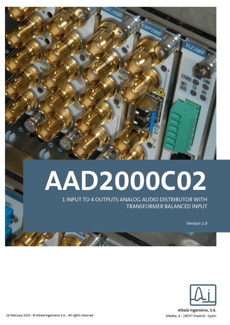 Albalá Ingenieros AAD2000C02 manual