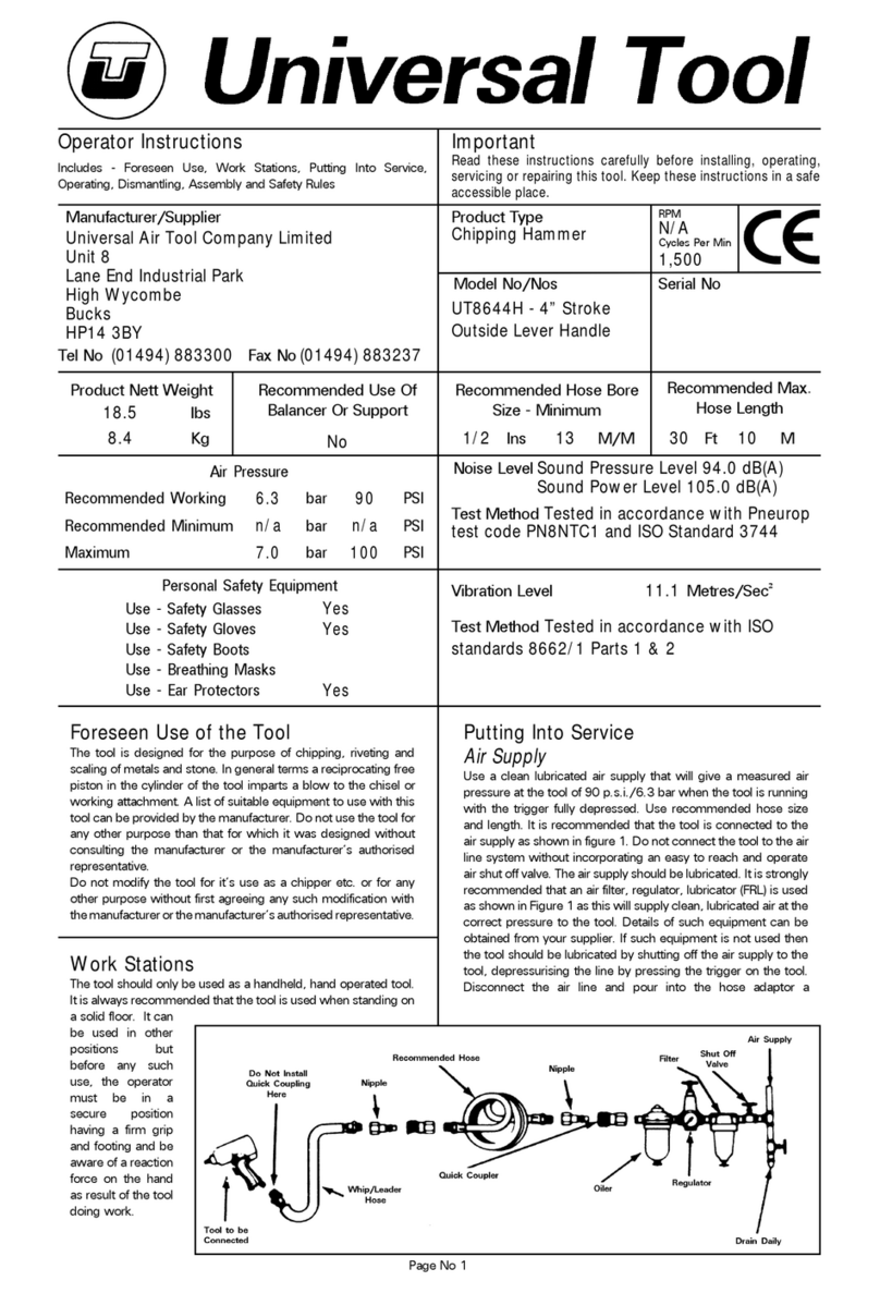 Universal Tool UT8644H Specifications