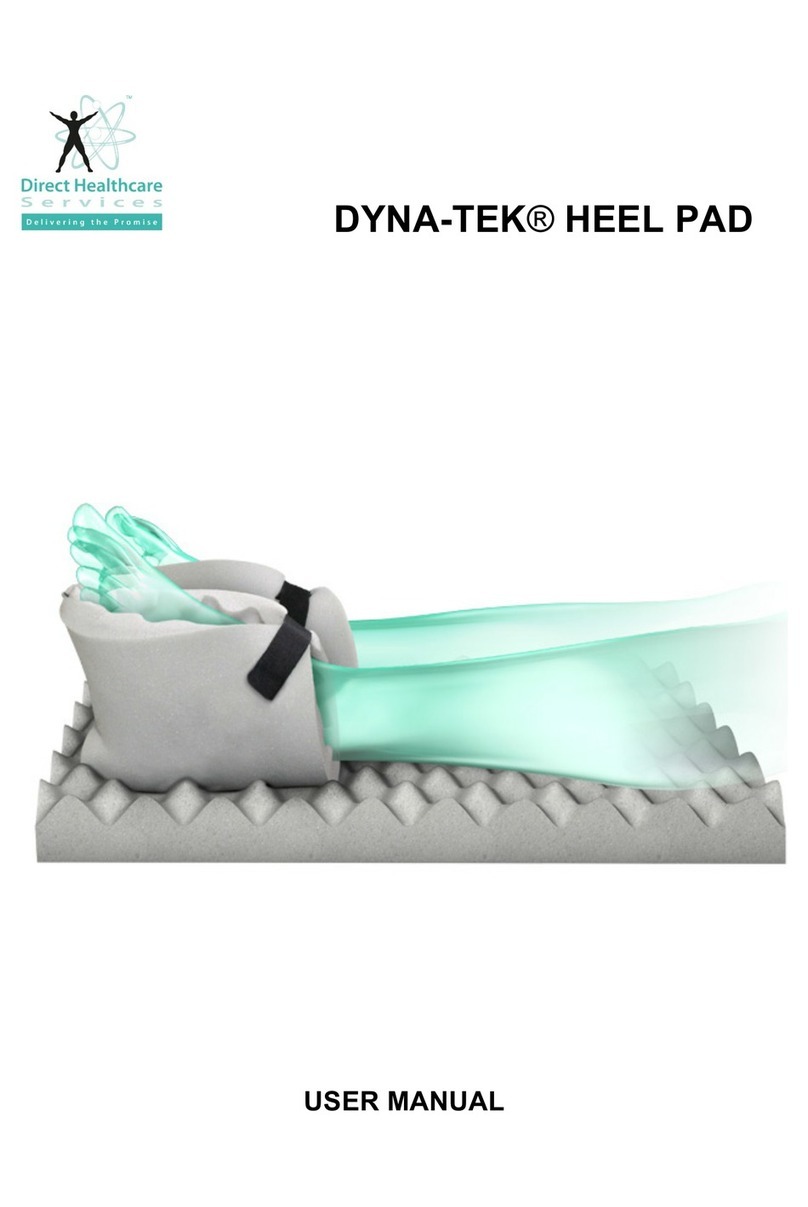 Direct Healthcare Services DYNA-TEK HEEL PAD user manual