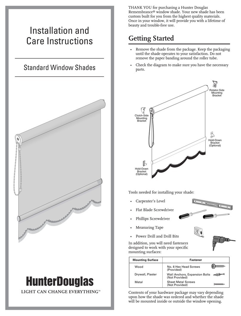 HunterDouglas Remembrance Operation manual HunterDouglas Remembrance Operation manual