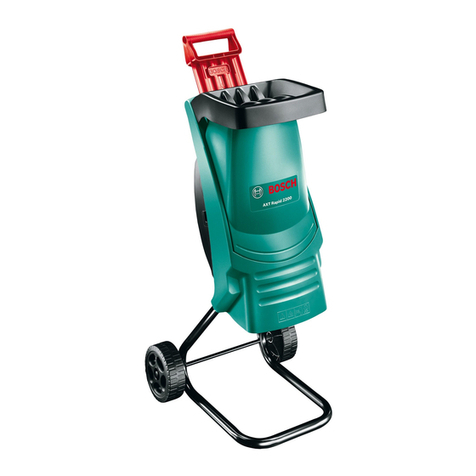 Bosch axt rapid 2000 User manual