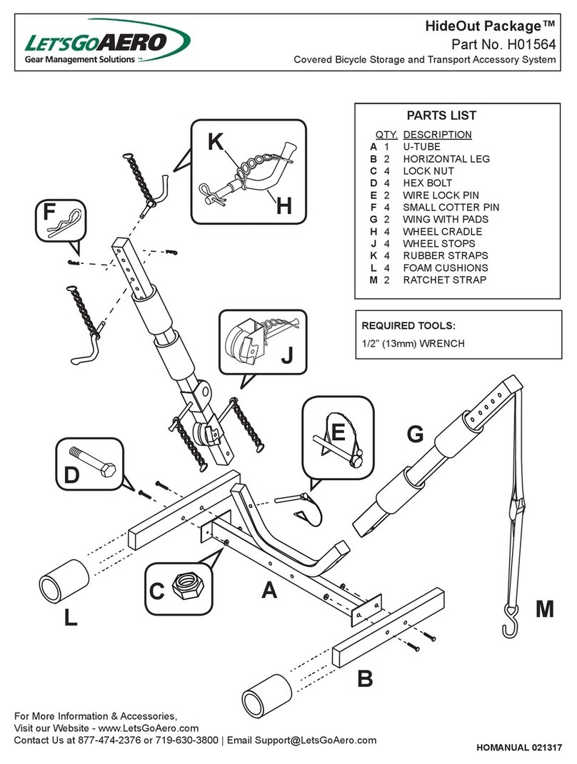 Let's Go Aero HideOut Package H01564 manual Let's Go Aero HideOut Package H01564 manual