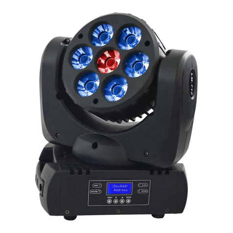 afx light LEDWASH712 User manual
