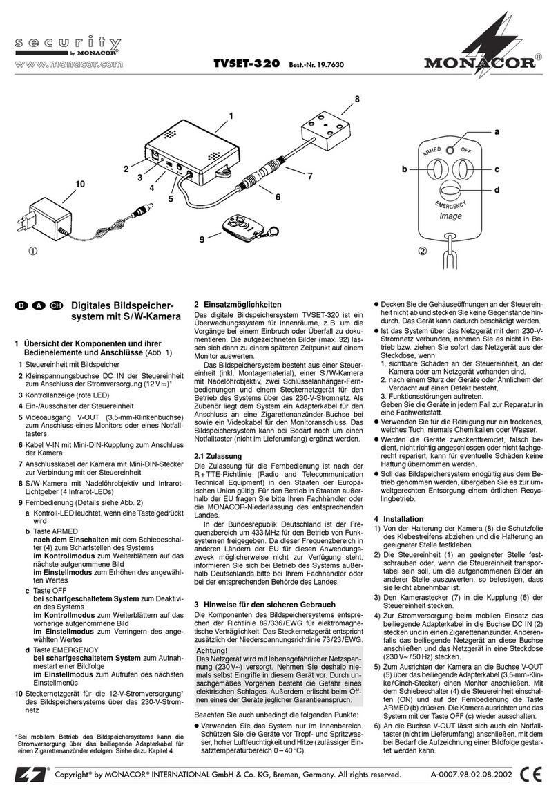 Monacor TVSET-320 manual
