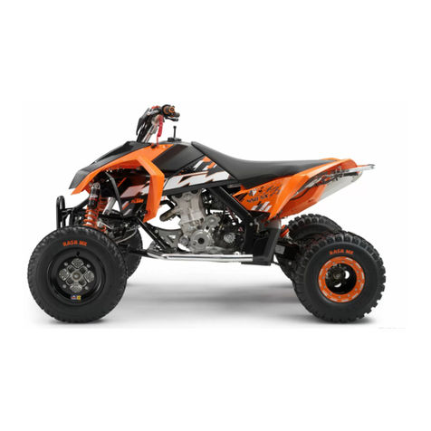 KTM 450 SX ATV 2009 Setup instructions