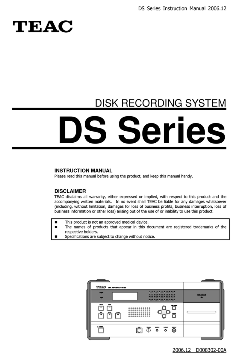 Teac DS Series User manual