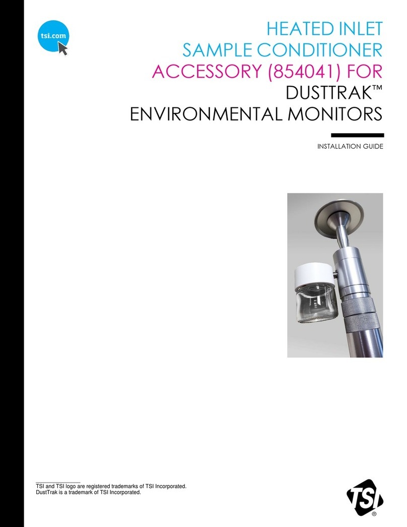 TSI Instruments DustTrak 854041 installation guide TSI Instruments DustTrak 854041 installation guide