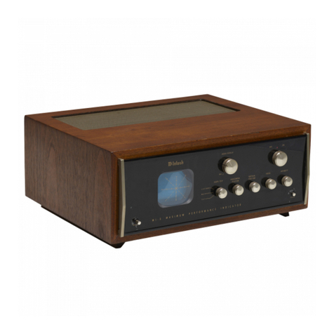McIntosh MI-3 User manual