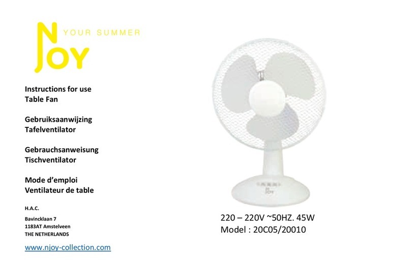 Njoy 20C05 User manual