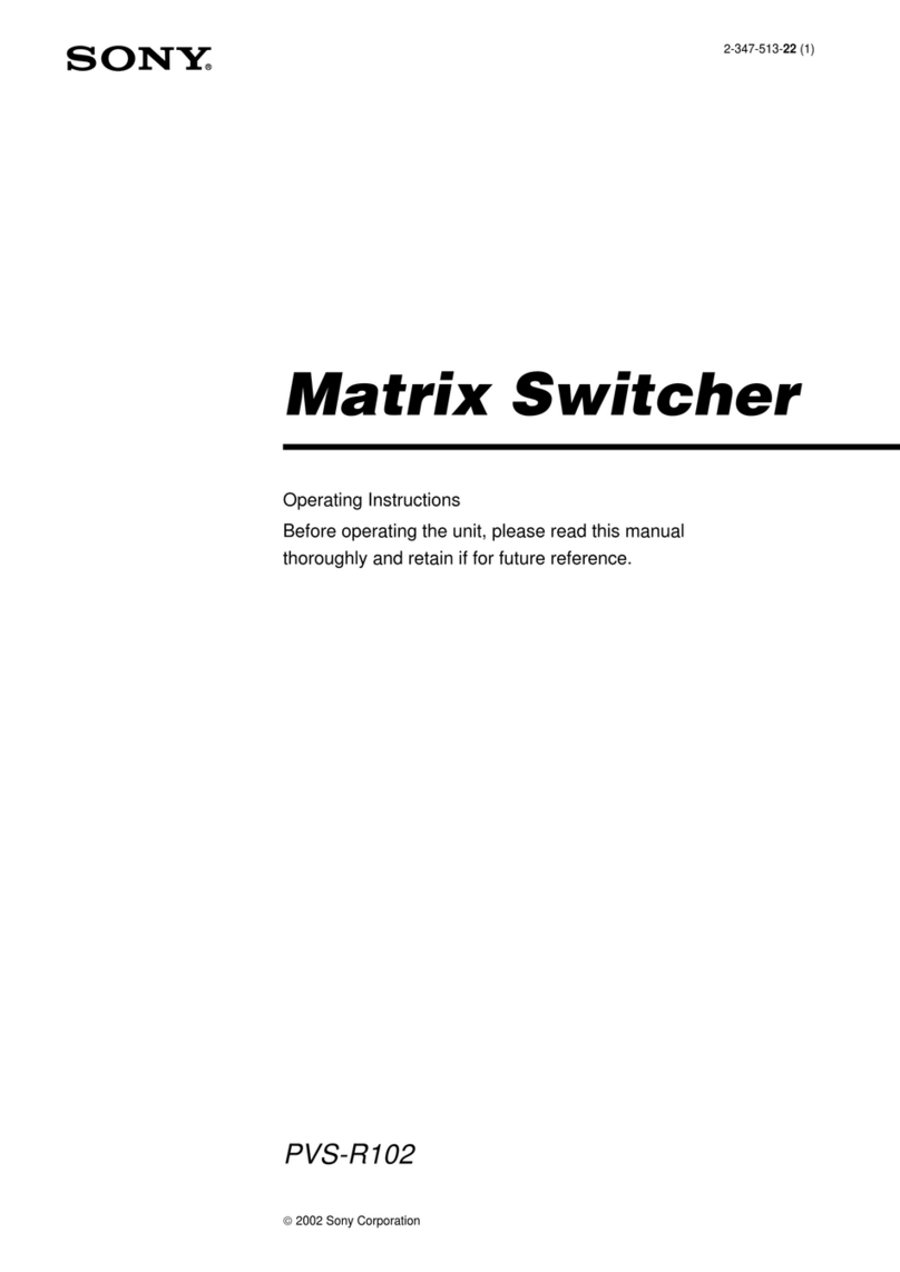 Sony PVS-R102 User manual