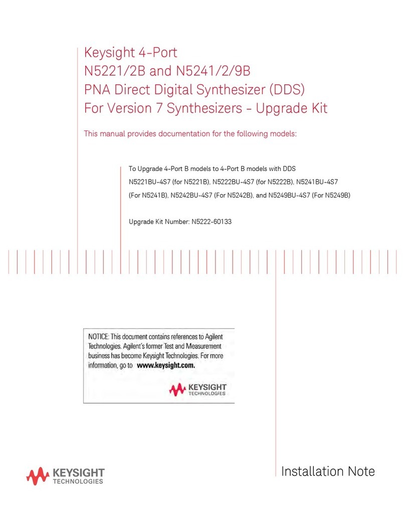 Keysight N5222-60133 Installation and operation manual