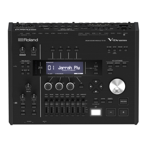 Roland V-Drums TD-50 User manual