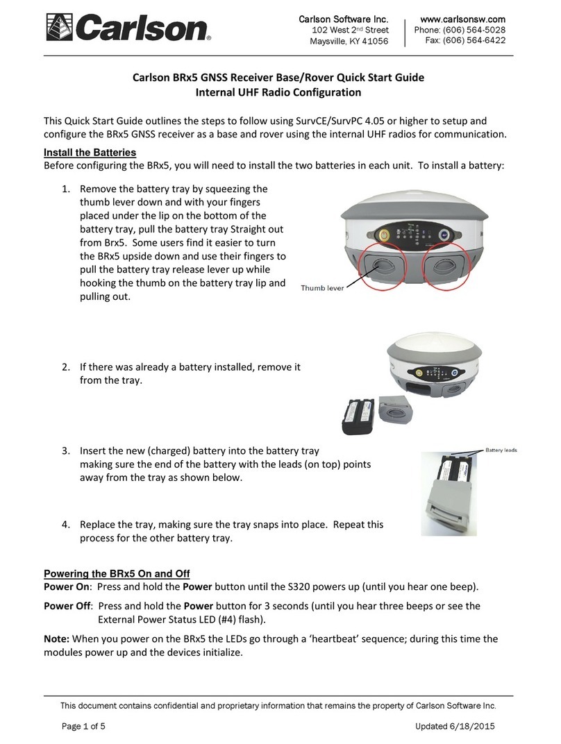 Carlson BRx5 User manual