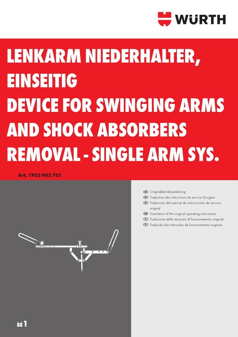 Würth 1952 003 701 operating instructions