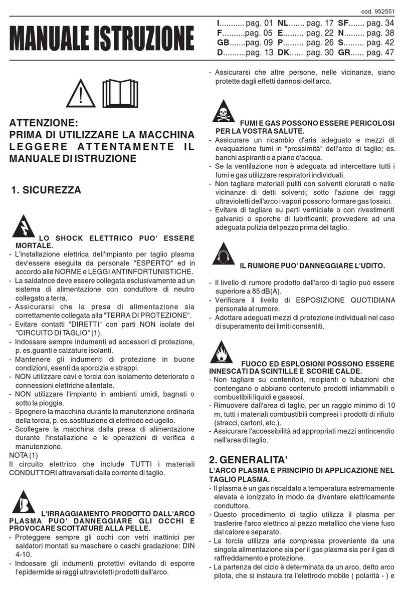 Telwin PLASMA 30 User manual
